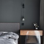 灰色系卧室壁灯图片