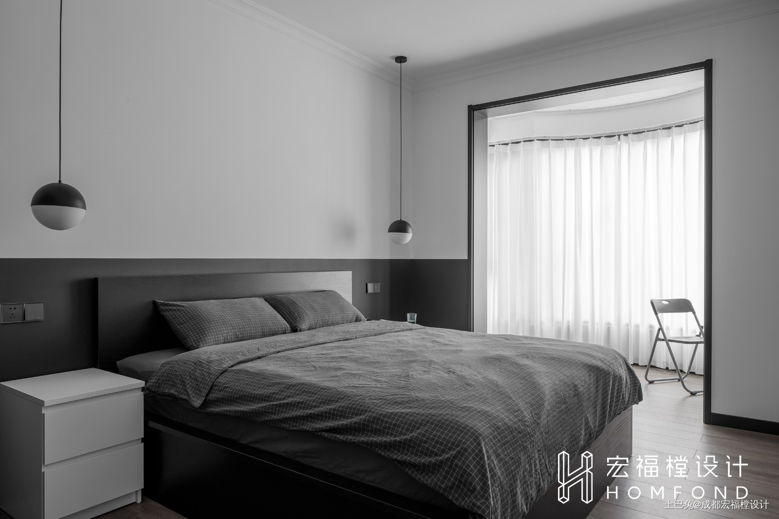 巴斯光年宏福樘设计现代简约卧室设计图片赏析