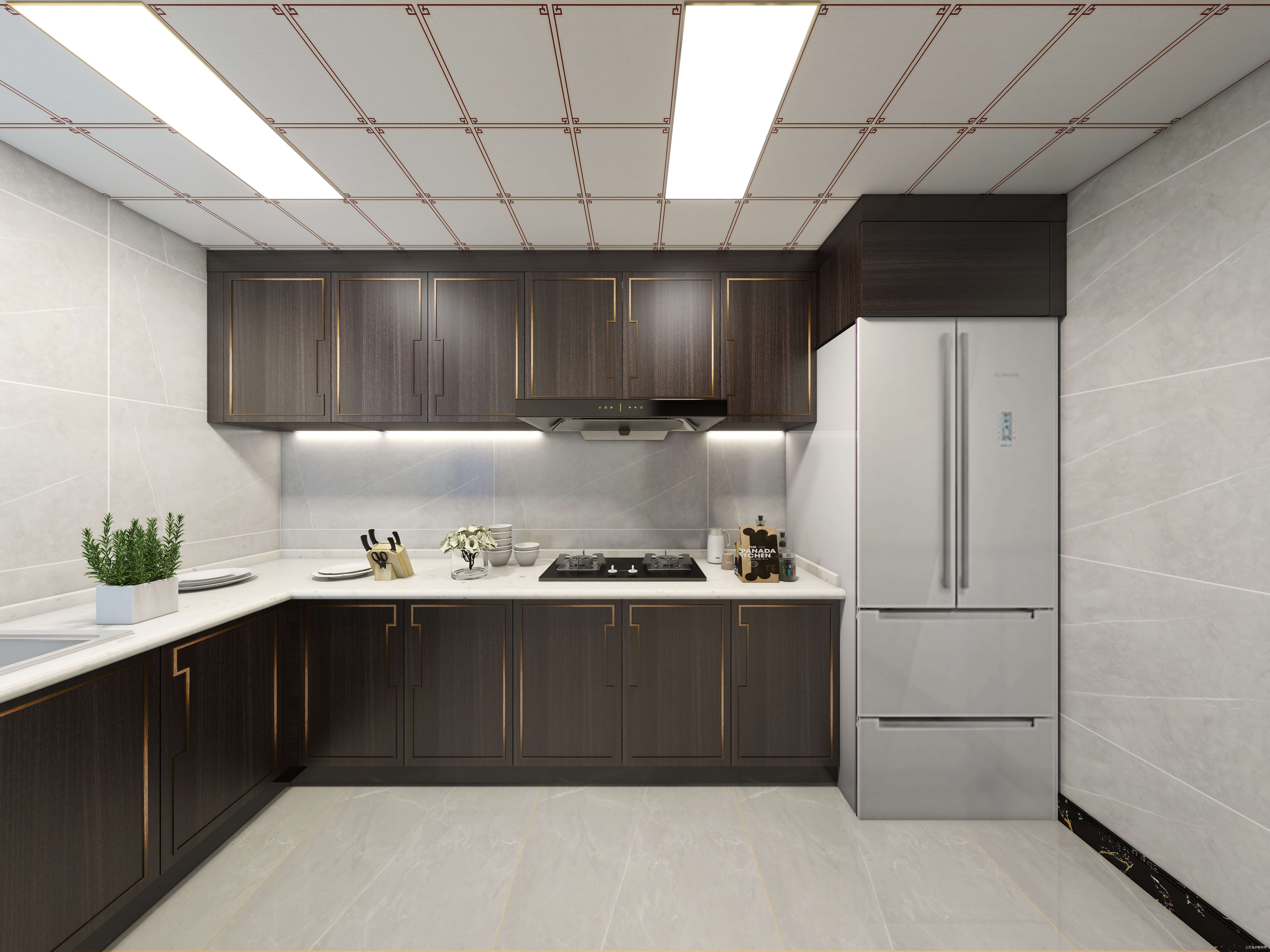 新中式风格新中式厨房设计图片赏析