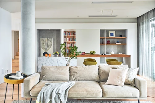 客厅装修效果图住宅可视化《自然温馨舒适恒久》