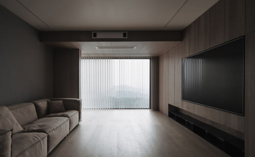 客厅床2装修效果图大视野全景落地窗，打造高级的家