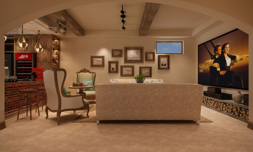 功能区沙发6装修效果图美式居家的风格，是一种生活态度