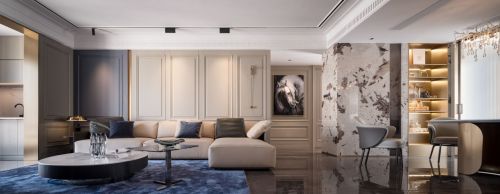 客厅装修效果图法式151-200m²三居欧式豪华家装装修案例效果图
