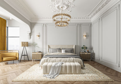 卧室装修效果图250平复式，精英女律师质感法201-500m²复式欧式豪华家装装修案例效果图