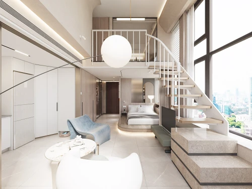 Loft公寓设计力量与生活美学完美共生装修图大全