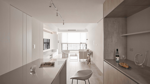 厨房装修效果图极简风格，温暖人心的家居设计！151-200m²三居北欧极简家装装修案例效果图