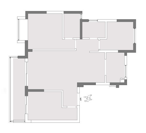 装修效果图『新星云』皎皎云间月1000m²以上三居现代简约家装装修案例效果图