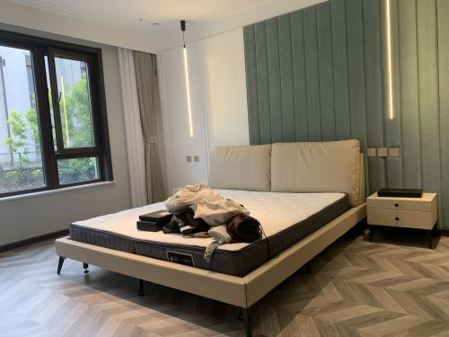201-500m²四居及以上北欧极简装修图片卧室装修效果图满满高级感的莫兰迪色