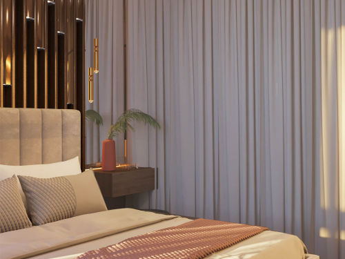 121-150m²欧式豪华装修图片卧室装修效果图欧式奢华高级感的卧室，颜色超级