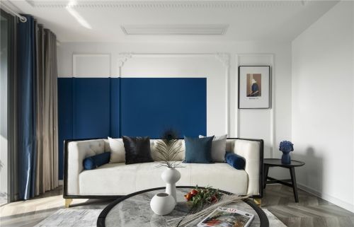 客厅装修效果图克莱因蓝给予你沉稳与自由，我的151-200m²二居其他家装装修案例效果图