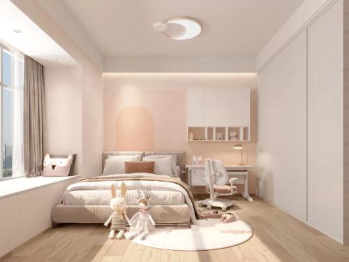 121-150m²四居及以上北欧极简装修图片卧室装修效果图色块