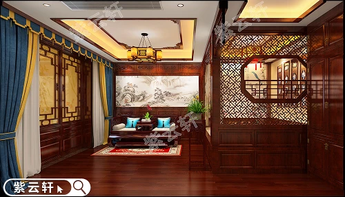 紫云轩豪宅中式装修卧室透露出自然美感装修图大全