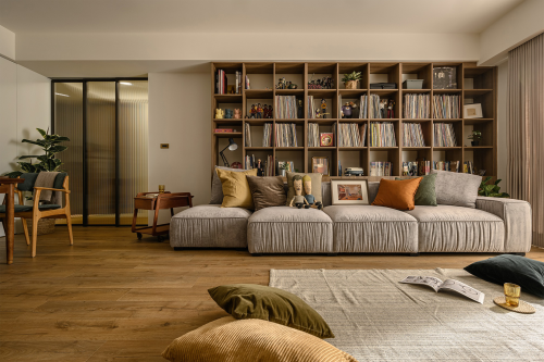 客厅装修效果图简约温馨的MUJI风，让生活回60m²以下一居日式家装装修案例效果图
