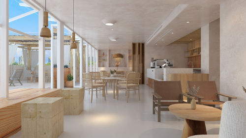 餐饮空间3装修效果图摩洛哥风情咖啡烘焙馆
