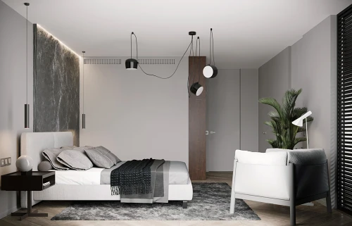 暖木+高级灰，打造现代美居卧室