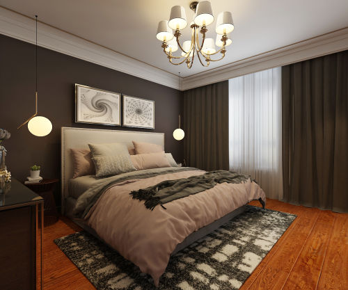中式现代装修图片卧室装修效果图用智绘，创造新生活