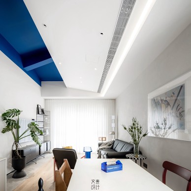 蓝顶丨建筑结构融入室内，专属顶层的畅想_1657520421_4731180