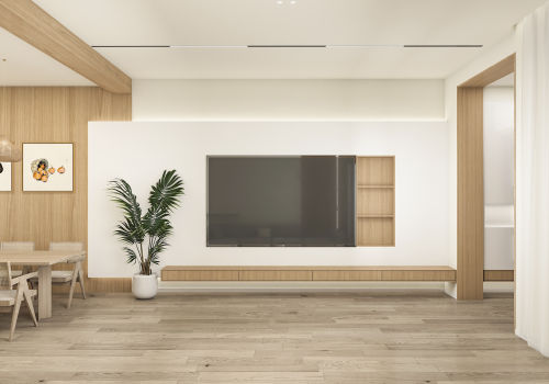 客厅装修效果图思量空间|利落穿插上演木色空间201-500m²日式家装装修案例效果图