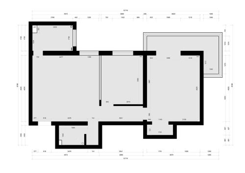 装修效果图不素之素81-100m²一居现代简约家装装修案例效果图