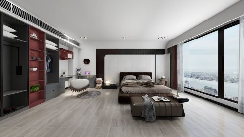 卧室装修效果图复试200平现代风格151-200m²现代简约家装装修案例效果图