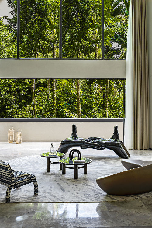 客厅装修效果图居于自然乐享艺术1000m²以上别墅豪宅现代简约家装装修案例效果图