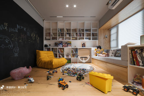 客厅装修效果图装一套房子，影响孩子的成长60m²以下一居混搭家装装修案例效果图