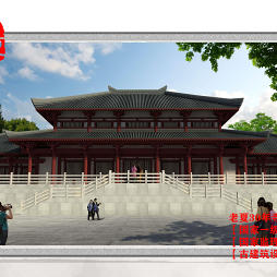 翻新寺庙设计图纸方案，寺庙改造设计效果图_1672122345_4821587