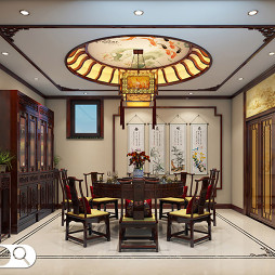 紫云轩中式别墅装修设计成熟稳重的家居空间_1678067116_4840535