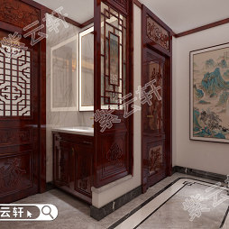 北京中式住宅装修设计温润质感展现独特家居_1678160652_4840854