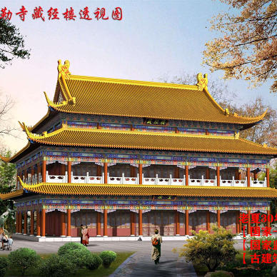 广东寺庙设计图纸，广州深圳寺院规划设计图_1681650123_4855906