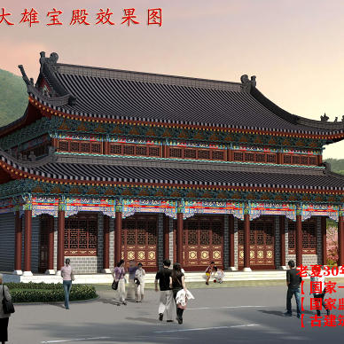 广东寺庙设计图纸，广州深圳寺院规划设计图_1681650124_4855907